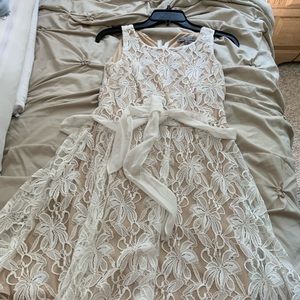 White lace dress